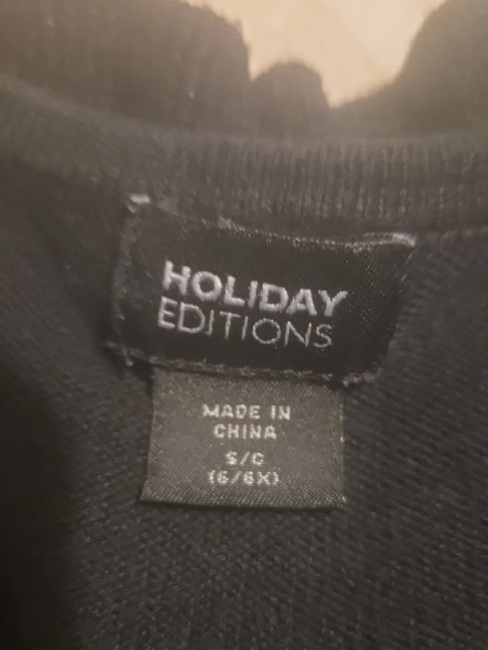 Holiday Editions Black Ruffle-Front Cardigan